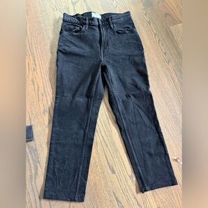 Everlane, original cheeky jeans, black, 28 crop